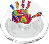 Detener el odio No hay lugar para la homofobia Fascismo Racismo Sexismo PopSockets PopGrip para MagSafe