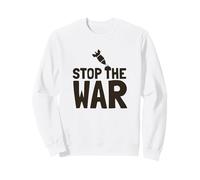 Detener la Guerra Declaración de protesta por la Paz Mensaje contra la Lucha Sudadera