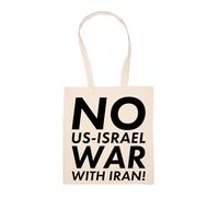 Detener La Guerra En Irán Bolsa De Compras Beige Durable Reutilizable Eco Friendly Reusable Shopping Bag