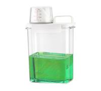 Detergent Dispenser - PVC, 5.12x3.15x11.81in Booster Container Clear Scale | Airtight Laundry Storage Thickened Silicone Ring, Detergent Organizer For Home Laundry, Kitchen, Utility Room