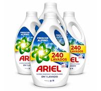 Ariel Detergente Líquido Frescor Alpino 120 Lavados (Pack 4x30) | Limpieza Profunda y Frescura Duradera | Detergente para Lavadora