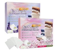 Detergente Ecologico Lavadora - Dos Cajas De Detergente En Tiras De Alta Eficiencia, Cada Caja Puede Lavar 100 Veces, Adecuado Para Lavadoras, Limpieza Profunda, Detergentes Domésticos Esenciales