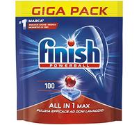 Detergente en pastillas para lavavajillas Finish Todo en Uno normal 100 Tabs