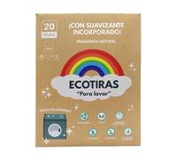 Detergente en Tiras Ecológicas para Lavadora con Suavizante Natural Incorporado - Hasta 40 Lavados, Sin Químicos, Apto para Bebés, Embarazadas y Piel Sensible, Ideal para Lavado a Mano o Máquina.