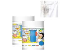 Detergente hiperconcentrado para ropa, 500 g, quitamanchas y potenciador seguro para el color, sin cloro, seguro para telas de todos los días, suave para la piel (2PCS)