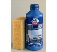 Detergente Lava Encera con Esponja Krafft 1 litro para Coches, limpia y abrillanta