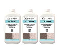 Detergente para LIMPIEZA DE HUMOS Y SUCIEDAD ATMOSFÉRICA, para la eliminación de incrustaciones de monóxido de carbono en mármoles, granitos, piedras naturales, etc. Paquete 3 x 1 Litro