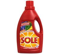Detergente para ropa Sol - Para lavar en lavadora y a mano - Gracias a sus agentes "Atrapa Color" evita la transferencia de colores, permitiendo lavar ropa blanca y de color en la misma colada - Ideal para lana y prendas delicadas - Dura 16 lavados - 3 unidades de 1 L [3 L]