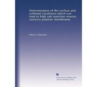 Determination of the surface and colloidal conditions which can lead to high salt rejection reverse osmosis polymer membranes