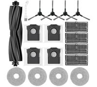 Detetap Grupo de Componentes de Repuesto para Dreame L10s Ultra Gen 2/ L10s Pro Ultra Heat/ X30 Ultra/Mova E30 Ultra Aspiradora 1 Ruedas Cepillo 4 Lados Cepillos 4 Carretes 4 Filtros 4 Bolsa