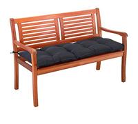 Detex Cojín para Banco de jardín Gris 110x45x8cm Almohadilla para sillón Doble Viscoelástico Hidrófugo