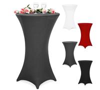 Detex® Funda Elástica Mesa Alta Bar 70-75cm Redonda Lavable Decorativa