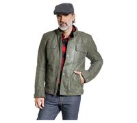 Detlev Louis DL-JM-11 Chaqueta de moto de algodón encerado Oliva 54 hombres verde