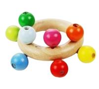 DETOA Bolas de sonajero Junior, 70 cm, madera, color marrón