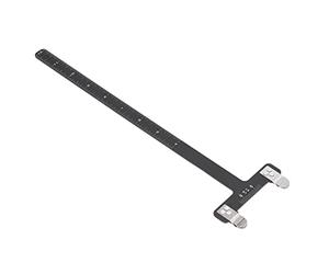 DetonTsai FastUU Bow Square - Regla de 2 unidades en forma de T para compuesto y recurvo, acero inoxidable, color negro