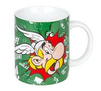 DetonTsai Könitz Asterix & Obelix Asterix-Paff - Taza de café (porcelana, 11,5 x 8,2 x 9,4 cm, en caja de regalo), multicolor
