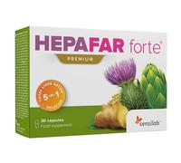 Detox - Cardo Mariano, Zinc, Alcachofa, Selenio, Jengibre, Diente de Leon, Vitamina E - Detox Higado - 30 Cápsulas para 15 Días - Alta Biodisponibilidad - Hepafar Forte Premium, Sensilab
