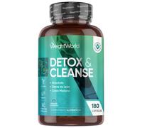 Detox & Cleanse - 180 cápsulas - Eficaz solución para la Eliminación de Toxinas de Origen Natural