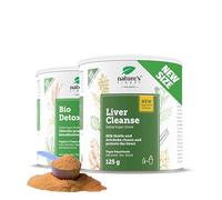 Detox Higado Potente - Extracto de Cardo Mariano, Alcachofa e Inulina en Polvo para el Hígado Graso - Superalimentos Fórmula Rápida y Eficaz con Hierba de Trigo, Espirulina, Chlorella y Cúrcuma