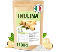 Detox Organica - Inulina en Polvo - 1100 g - Inulina de achicoria - Fibra vegetal prebiótica que reduce la absorción de azúcares y grasas - Vegana