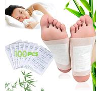 Detox Parches para pies 100Pcs,Naturales Detox Foot Pads, Naturales Parches Para Los Pies CuidadoAlivio Dolor y Estrés, Mejora Calidad Sueño