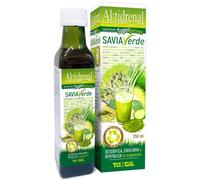 Detox Super Greens Savia Verde 500ml | Verde de Alfalfa + Spirulina + Chlorella | Drenante con Más de 35 Nutrientes para Detoxificar, Oxigenar y Rejuvenecer | Superfood Vegano y Sin Gluten