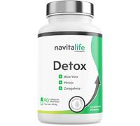 Detox.Suplemento de Aloe Vera con Hinojo y Zaragatona | 90 Cápsulas (hasta 90 días) | Ideal para Rutinas Desordenadas | Navitalife