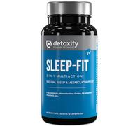 Detoxify Sleep-Fit | Adelgazante Nocturno Muy Rápido para 45 Días | Quemagrasas Potente | Pastillas de Melatonina Ashwagandha Triptófano Keto | Bloqueador Carbohidratos