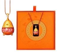 DETPWVWB Chinese Zodiac Broken Money Necklace Pendant - Unique Astrology Jewelry Gift(Rat)