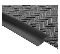 DETPWVWB Tiras de transición para Suelos, Tiras autoadhesiv Wood to Tile Rubber Transition Strip,Carpet to Tile/Vinyl Transition Strip,Suitable for Threshold Height Less Than 5-20mm(Black,15mmx10FT)