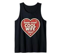 Detrás de cada esposa genial hay un marido aún más fresco broma divertida Camiseta sin Mangas