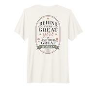 Detrás de Cada Gran Chica Mujer Fuerte Cita Camiseta Premium