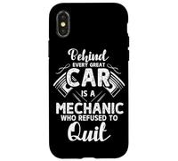 Detrás de cada gran coche hay un mecánico que se negó a dejar de fumar Carcasa para iPhone X/XS
