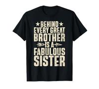 Detrás de Cada Gran Hermano Hay una Fabulosa Hermana Hermanos Camiseta