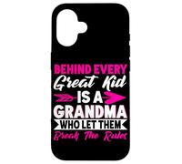 Detrás de Cada Gran niño Hay una Abuela Que Les Deja Romper Las Reglas Carcasa para iPhone 16