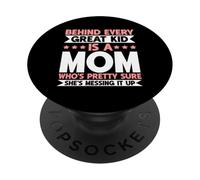 Detrás de Cada Gran niño Hay una Madre Que está Bastante Segura de arruinarlo PopSockets PopGrip Adhesivo