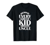 Detrás de Cada Gran niño Orgulloso tío Camiseta
