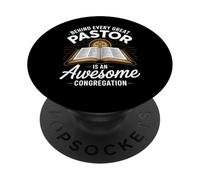 Detrás de cada gran pastor hay una impresionante congregación Jesús PopSockets PopGrip Adhesivo