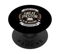 Detrás de cada gran pastor hay una impresionante congregación Jesús PopSockets PopGrip Adhesivo