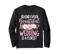 Detrás de Cada Hermosa Boda Hay un diseño Floral Florista Manga Larga