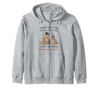 Detrás de Cada niña WFH Hay un Gato sabiendo Secretos Sudadera con Capucha