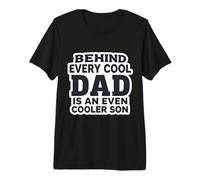Detrás de Cada Padre Guay Hay un Hijo aún más Guay: Divertido Día del Padre Camiseta Premium