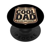 Detrás de Cada papá Genial es un día del Padre aún más Fresco Hija PopSockets PopGrip Adhesivo