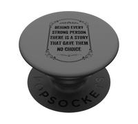 detrás de cada persona fuerte hay una historia, Estilo Vintage PopSockets PopGrip Adhesivo