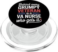 Detrás de cada veterano gruñón hay una enfermera de VA que lo consigue PopSockets PopGrip para MagSafe