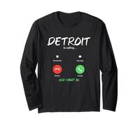 Detroit está Llamando y Debo IR a Michigan de Viaje Manga Larga