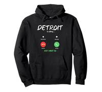 Detroit está Llamando y Debo IR a Michigan de Viaje Sudadera con Capucha
