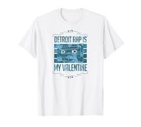 Detroit Rap Is My Valentine Divertido Amor contra el corazón de San Valentín Camiseta