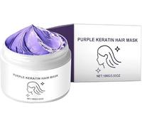 Detroitrain 2025 New Power Purple Keratin Hair Mask - Hair Repair Moisturizing Conditioner for All Hair Types, Deep Conditioning Hair Masks,Activates Hair Roots,Locks Smooth And Healthy (1 Box)