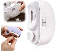 Detroitrain Nail Clippers, Detroitrain Electric Nail Clippers,USB Rechargeable Electric Nails Trimmer with LED Light (White)